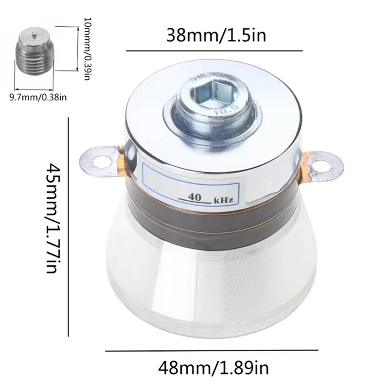 AB11-Transductor limpiador ultrasónico de alto rendimiento 60W 40Khz N06 20 para una limpieza mejorada