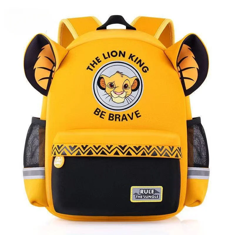 Disney Cartoon The Lion King Backpack Cute Children Schoolbag Student Learning Supplies Large Capacity Bag Birthday Gifts