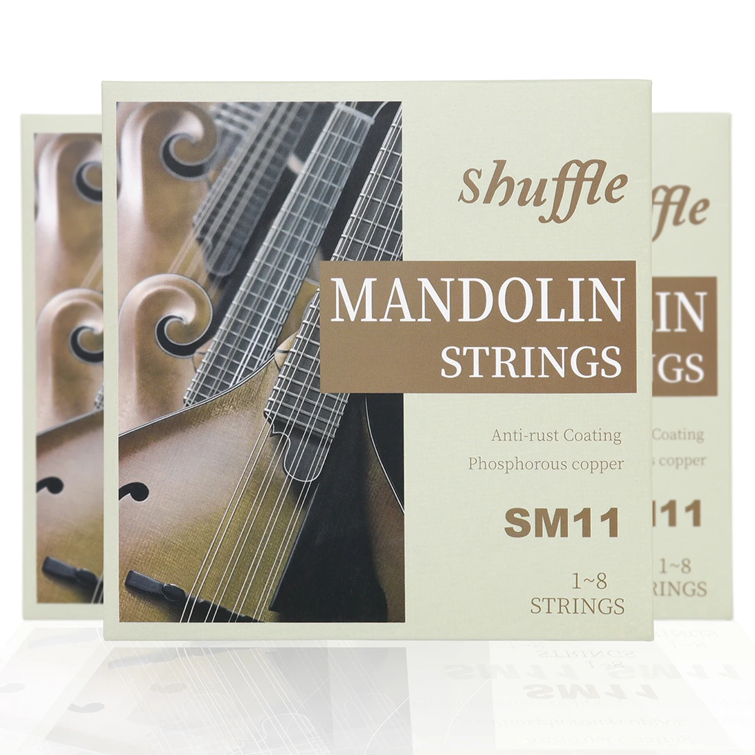 Shuffle Mandolin String Phosphor Bronze Anti-corrosion Coating Beginners Professional Mandolin Strings Mandolin Accessories