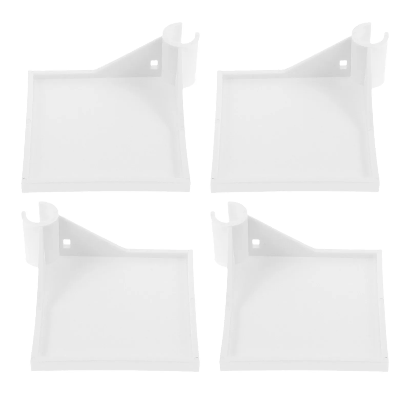 4Pcs Reliable Grow Tent Corner Storage Shelf Stand Heavy Duty Pole Bracket for Planting Gear Hygrometer Camera Shelving Unit