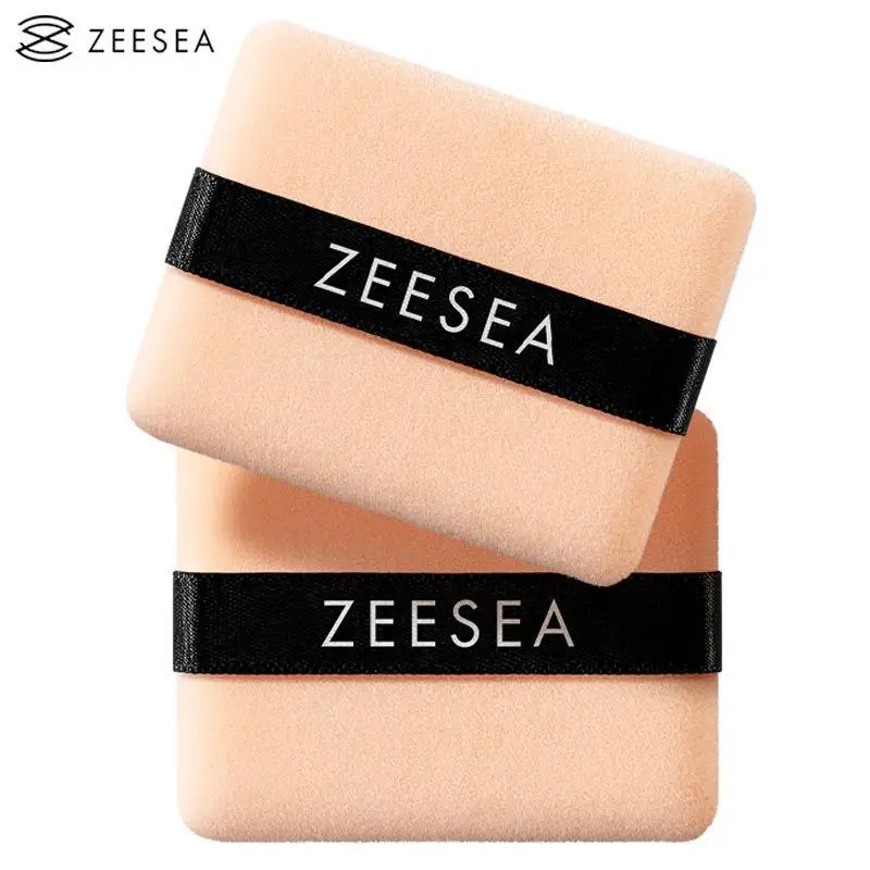 ZEESEA-Puff de Maquiagem Dupla Face para Contorno Solto, Esponja De Rosto, Esponja De Maquiagem, Beleza, 2 PCs por Conjunto