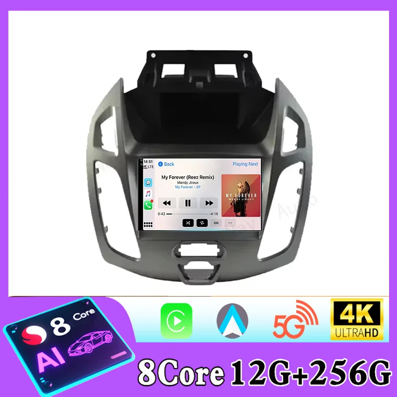 For FORD Transit Connect Tourneo Connect 2014 - 2019 Android auto Radio Multimedia GPS Car Video Navigation carplay NO 2din DVD