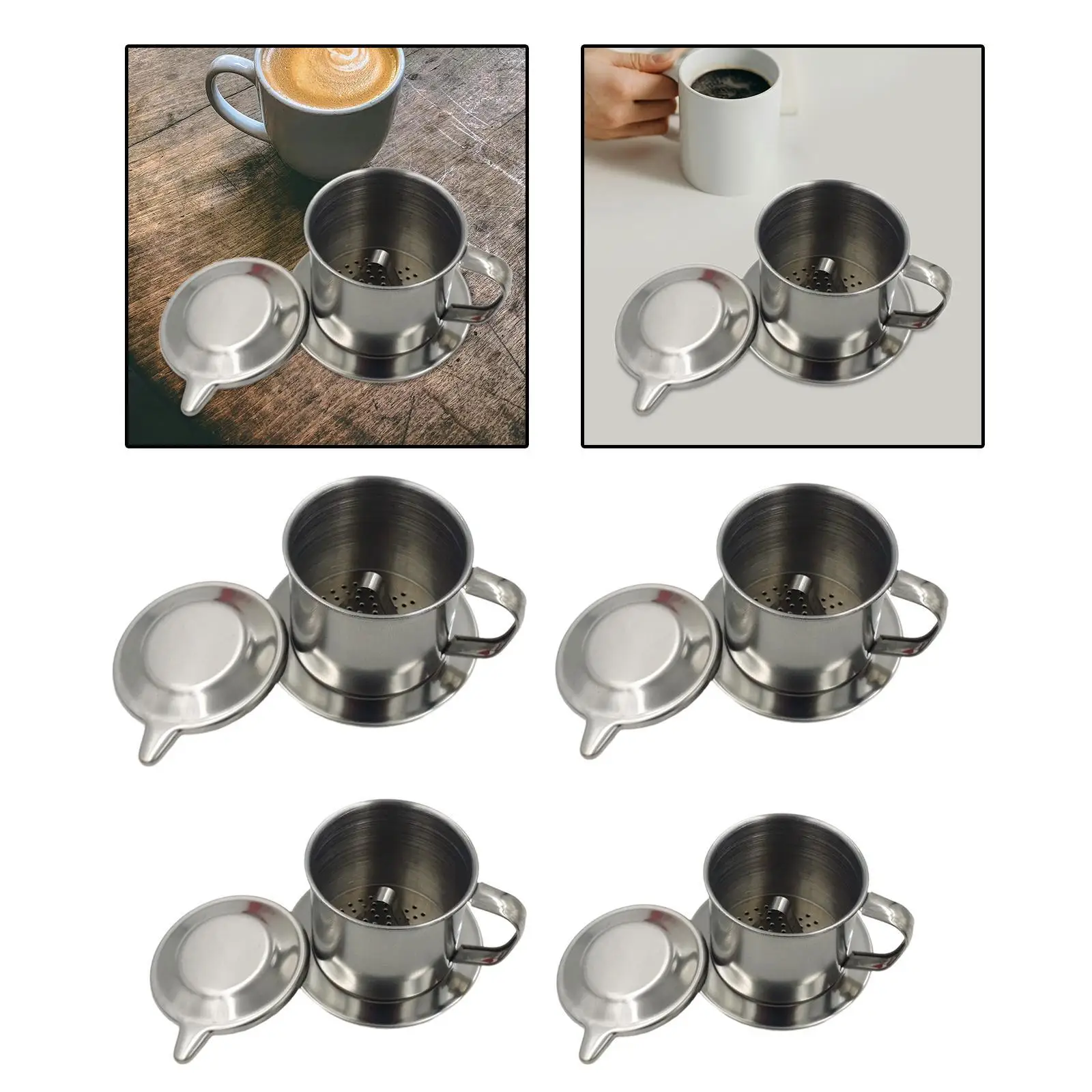 เครื่องชงกาแฟเวียดนามกรองสไตล์ฝรั่งเศสแบบกดสำหรับร้านกาแฟสำนักงานร้านอาหาร