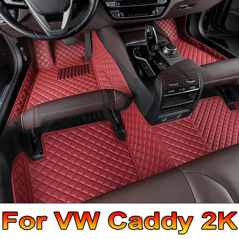 Car Mats For VW Volkswagen Caddy 2K 2015~2019 Waterproof Accesorios Para Auto Car Floor Mats Tapetes Para Carro Car Accessories