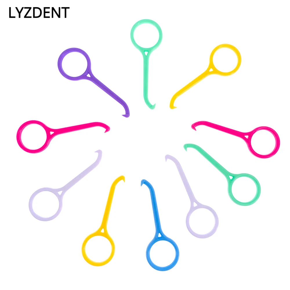 

LYZDENT 5PCS Plastic Hook Dental Removal Tool Nice Orthodontic Aligner Remove Invisible Removable Braces Clear Aligner Oral Care