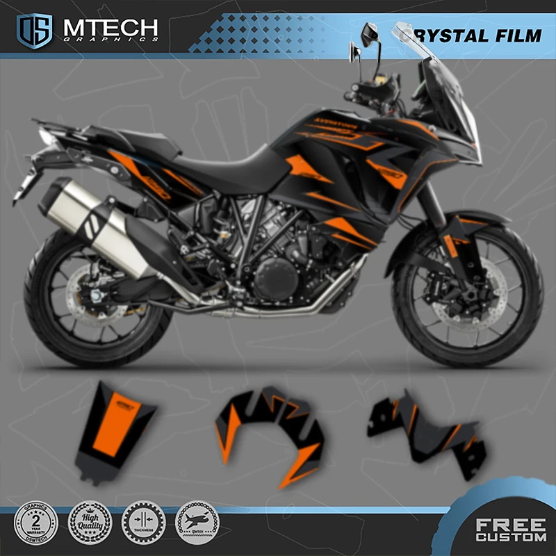

DSMTECH Custom Motorcycle Graphics For KTM 2017 2018 2019 2020 ADV1290-R-S 17-20 ADV1290 Decals Stickers Kits 007