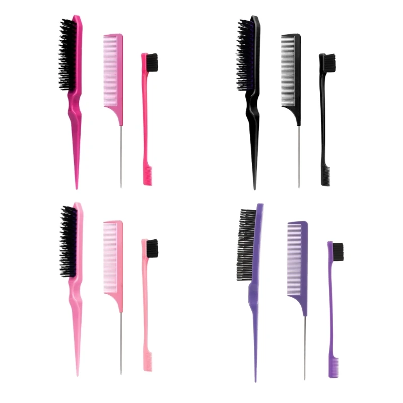 3pcs Hair Comb Must Have Hair Styling Accessories Set for Different Hairstyles Drop Shipping