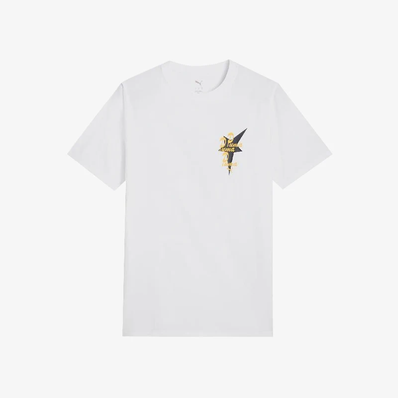 

PUMA Genuine 2025 New Men's Pattern Print Breathable Round Neck T-shirt 634201-02