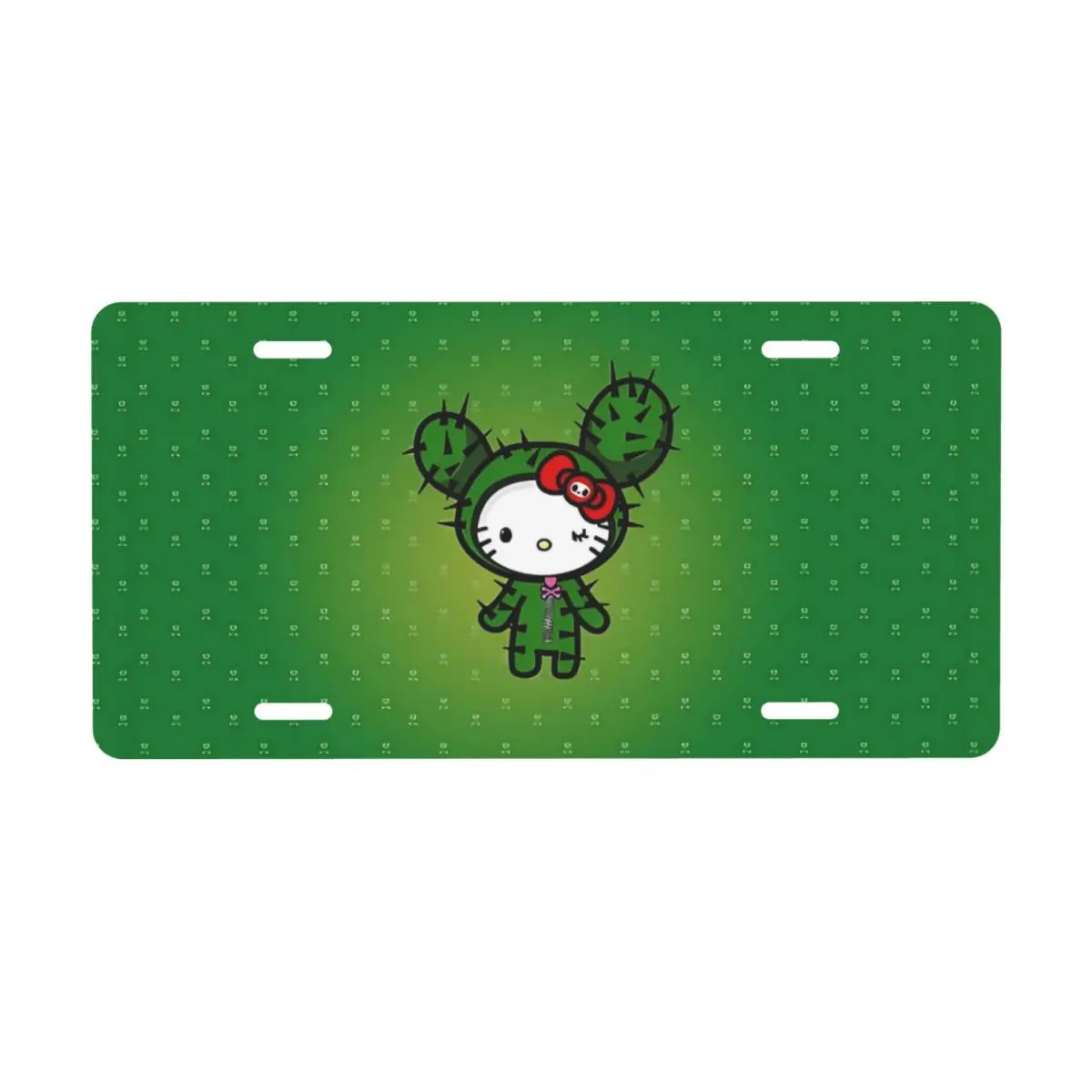 

Индивидуальная крышка номерного знака Hello Kitty с большим пальцем, украшение с изображением кота, косметическая бирка, алюминиевый металлический знак номерного знака 12x6 дюймов