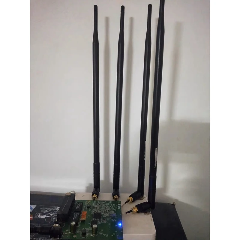 3PCS 9DBi RP-SMA Dual Band 2.4GHz 5GHz Antena de inclinação sem fio para roteador WiFi de alto ganho