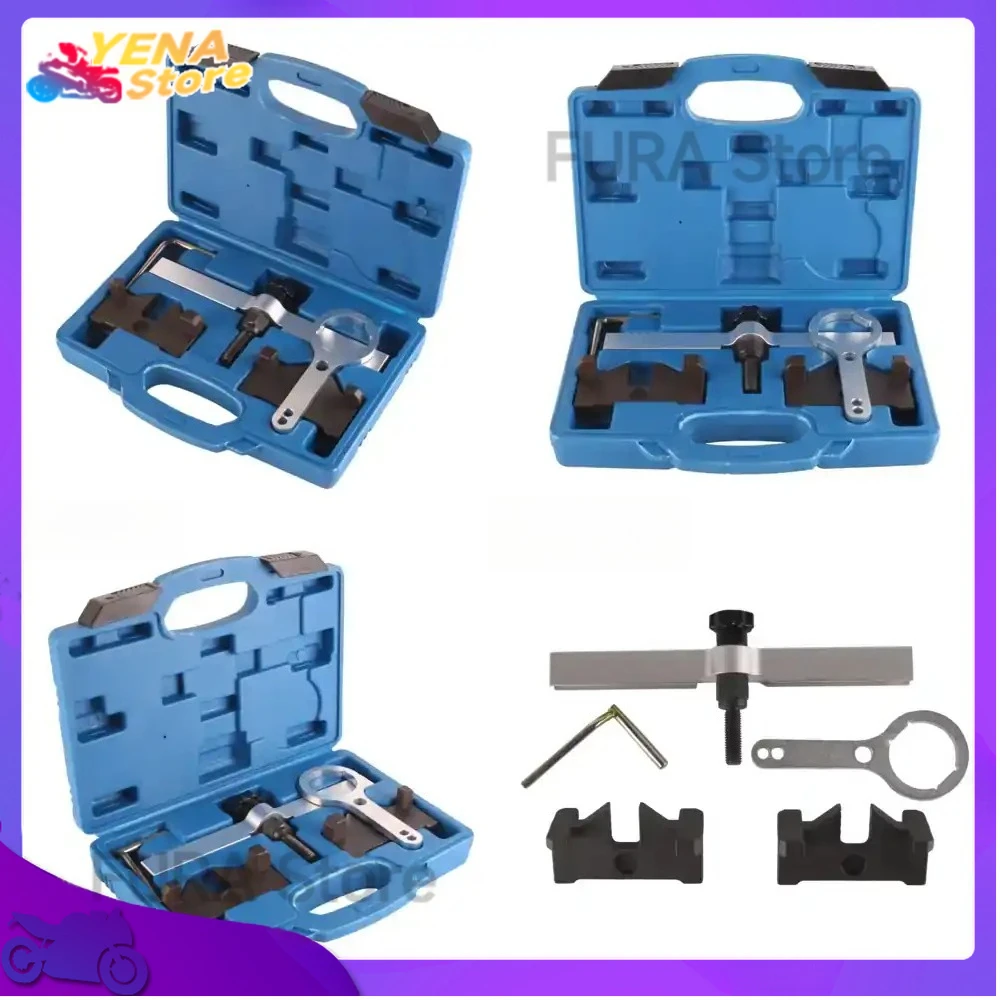 

6 Piece Engine Timing Tool Kit for Camshaft Alignment and Timing Belt Service Applicable to BMW N63 N74 Engines Professional