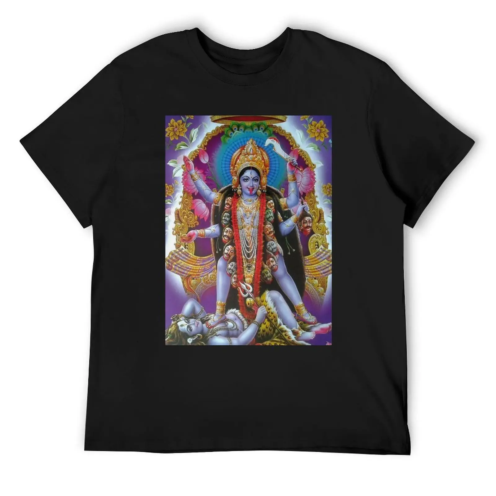 Hindu Goddess Kali T-Shirt Blouse anime tshirt custom shirt blue archive luxury clothes men