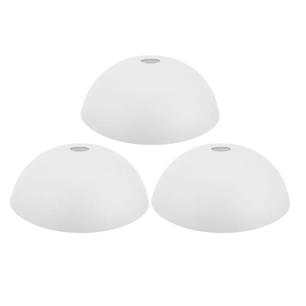 

3Pcs White Plastic Mushroom Lampshades for Floor Lamps Wall Sconces Ceiling Fans Easy Install Clean Diffused Light Home Decor