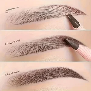 TEAR OFF PULL LINE Eyebrow pencil, no sharpness needs eyebrow pencils, natural color rendering, Sweat Proof and Smudge Proof Eyebro 12 Main Sales Eyebrow Shadow - №3