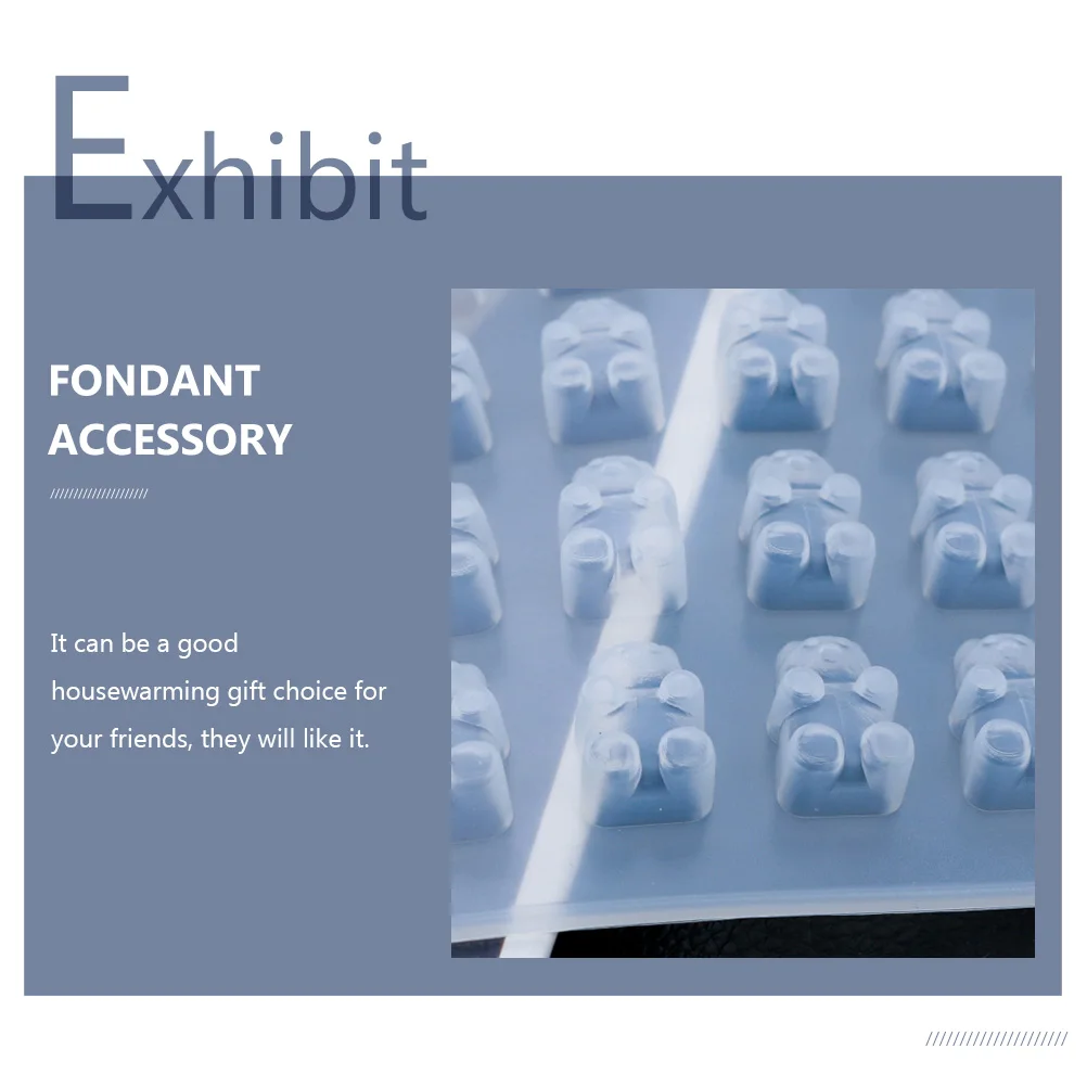 

Bear-Shaped Gummy Mold Silicone Candy Mold For Fondant Chocolate Dessert Making Baking Tool Household Kitchen Bar