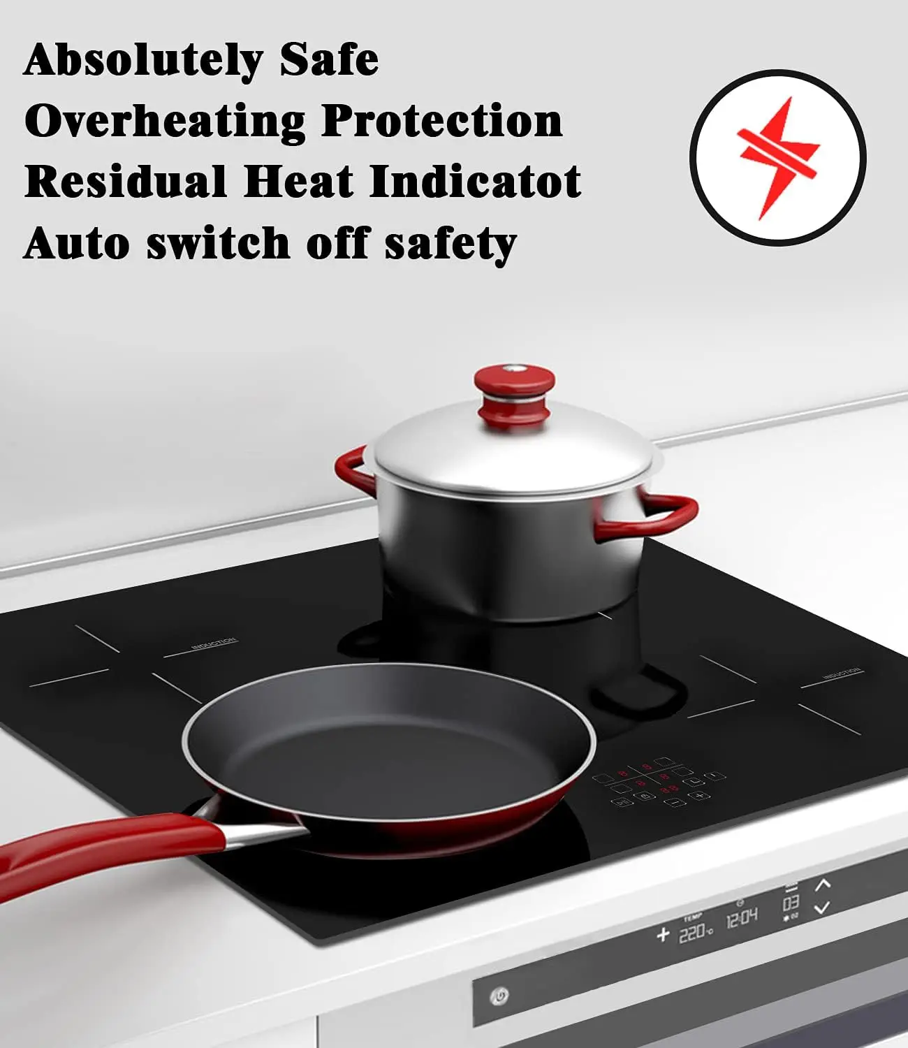 Drop-in Induction Burner with Timer and Child Lock, Pause Function image 4