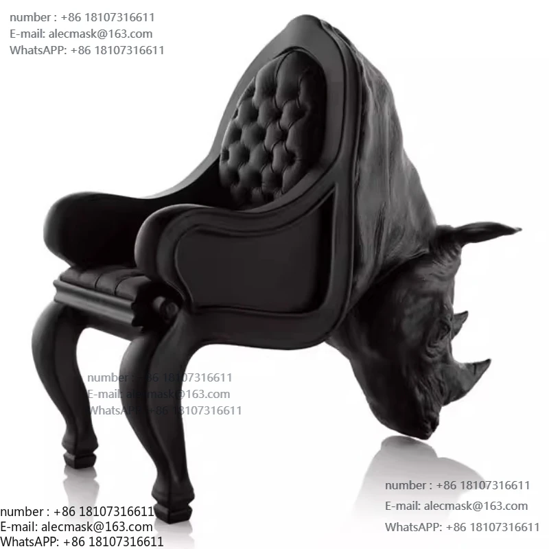 

Animal rhino seat domineering bull head sculpture model house