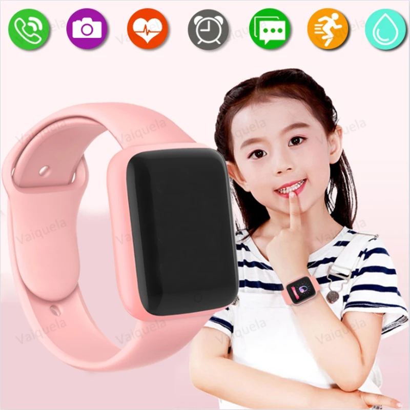 2022 어린이 스마트 워치 Smartwatch 소년 스마트 시계 학생 방수 피트니스 트래커 스마트 시계 소녀 시계