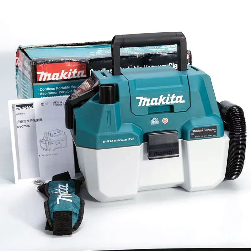 Makita DVC750L Rechargeable 18V Vacuum Cleaner Multi-function Brushless Hair Dryer Cleaning & Dust Removal Cleaning Machine