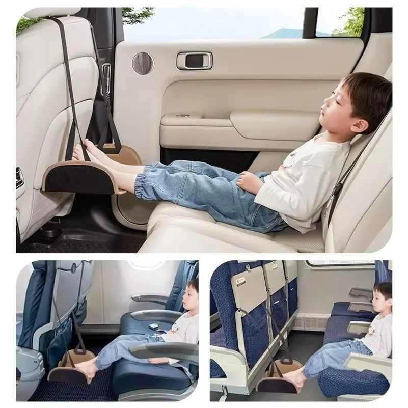 Portable Car Foot Rest Hammock Adjustable Backseat Suspension Footrest For Travel Office Auto Interior Accessory