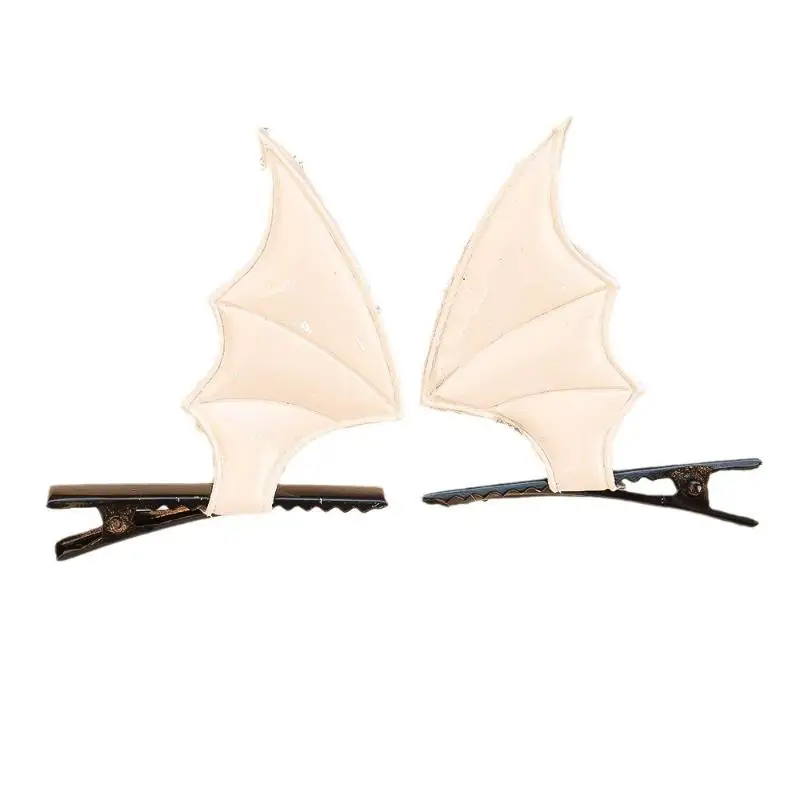 1 زوج مشبك شعر الشيطان الخفافيش الجناح باريت ملابس الحفلات دبوس الشعر الدعائم موضوع الإبداعية صور الدعامة زي الشيطان المشابك تأثيري