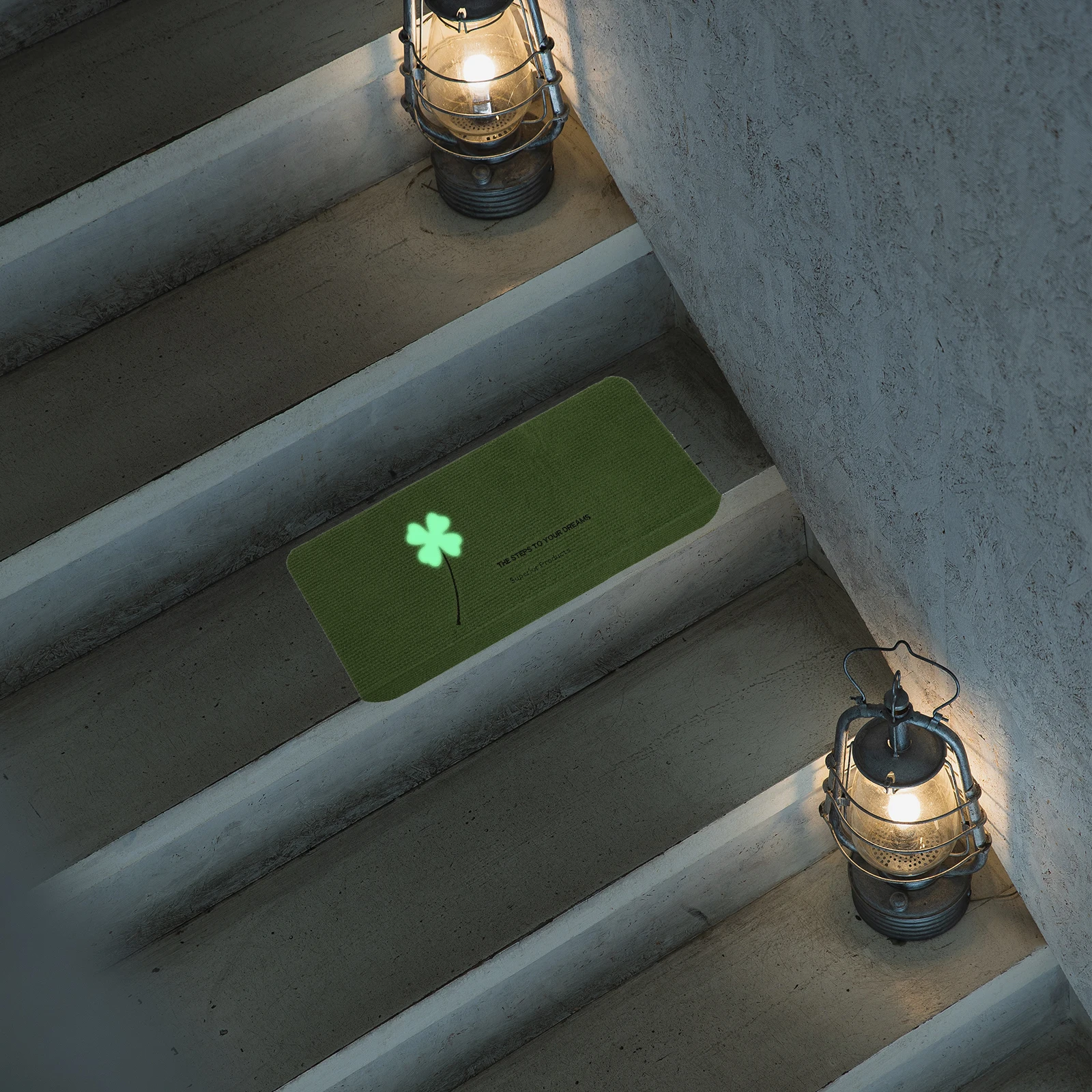 

Anti-Slip Treads Pad Self-Adhesive Floor Mat For Wood Stairs Luminous Stair Carpet Stair Step Protection Building Tool