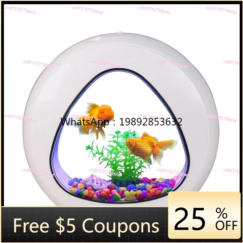 Creative Desktop, Aquarium Small Ornamental Goldfish Tank, Ecological Acrylic