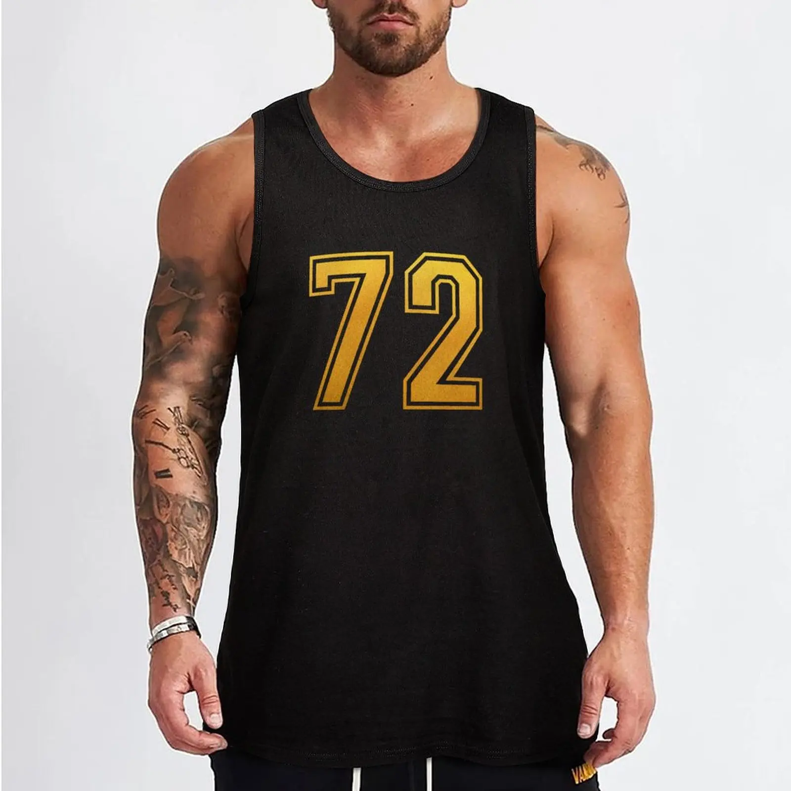 Golden Number 72 - Jersey Shirt Tank Top singlets for men clothes for men summer