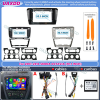 For 2007-2015 SKODA OCTAVIA A7 10.1INCH 2 Din stereo radio Android frame panel fascia cable adapter player multimedia dashboard