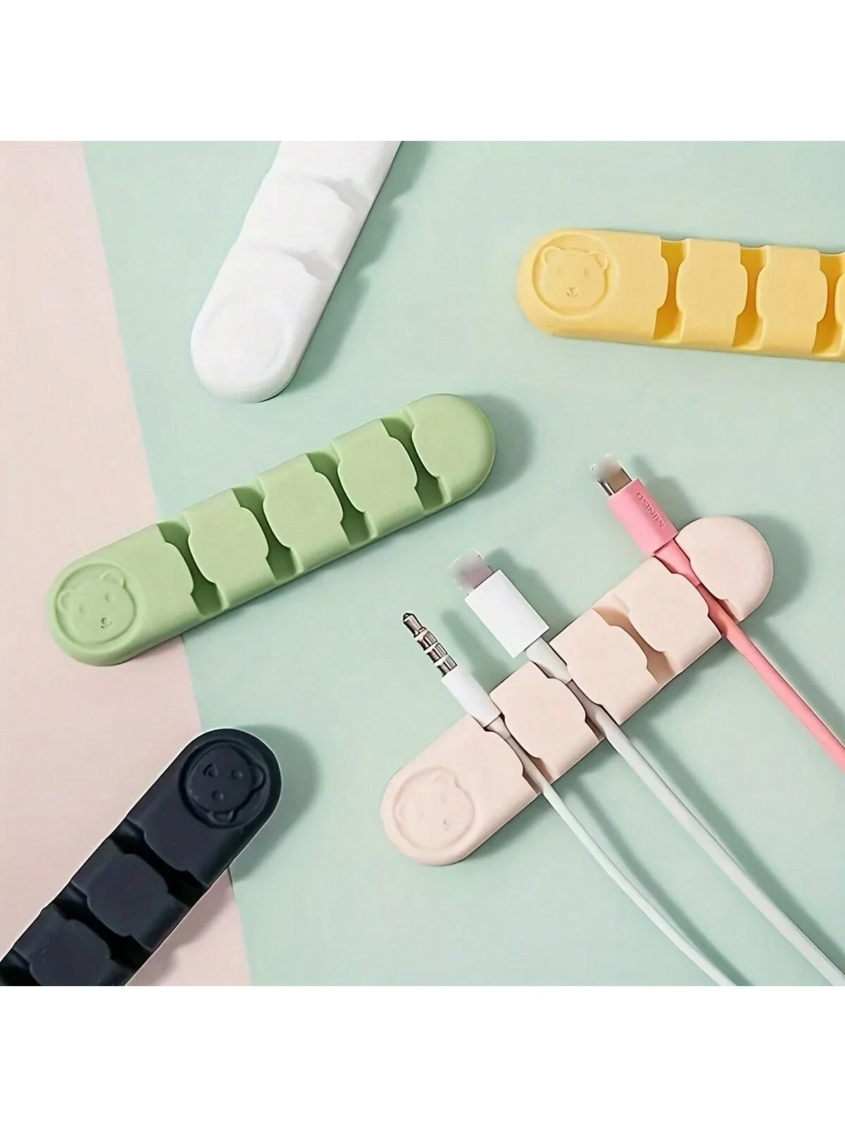 

Desk Cable Organizer for Charging Cables and Hubs - Keep Desk Clutter-Free