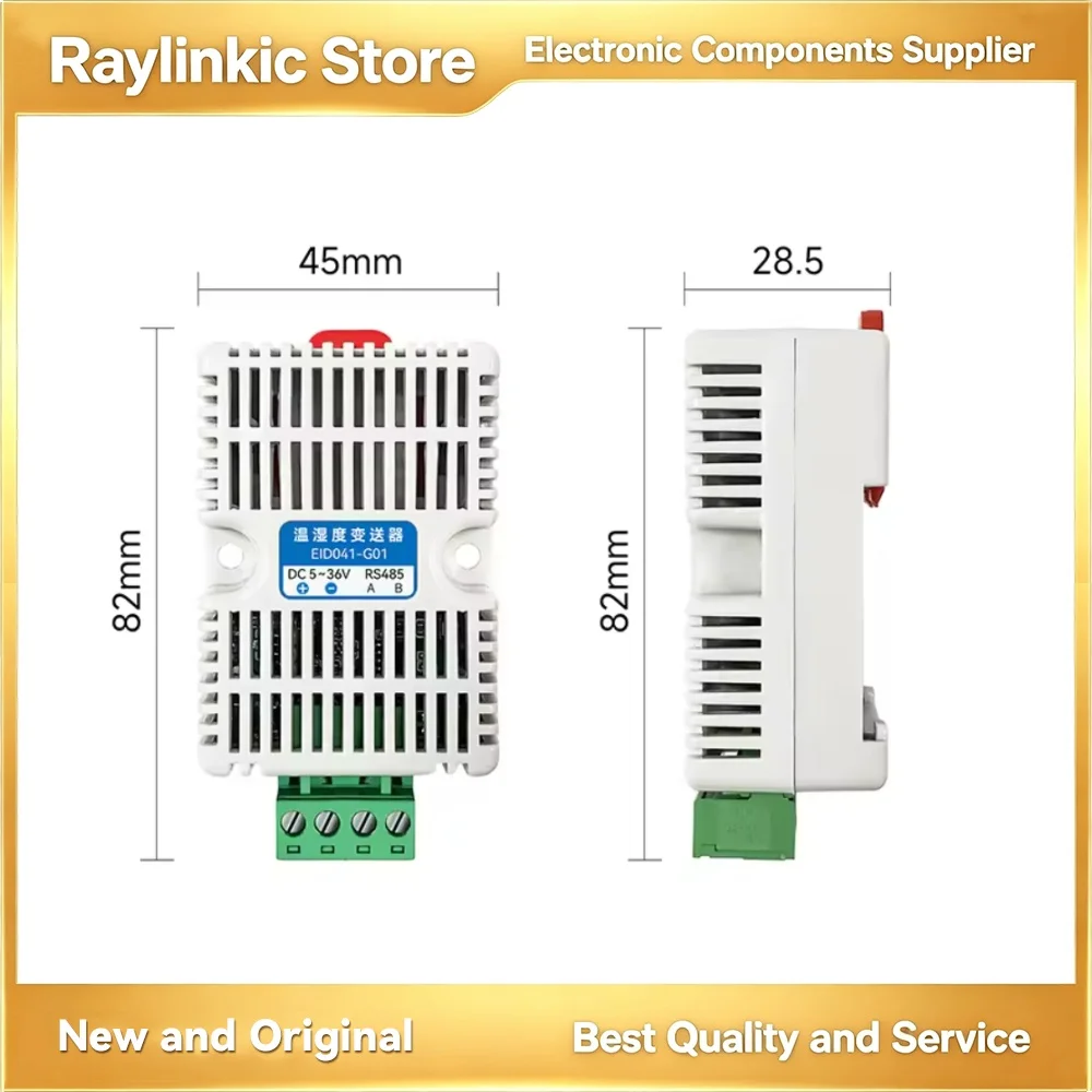 E1D041 EID041-G01 EID041-G01S RS485Modbus RTU High‑Precision Temp Humidity SensorModule, DC5‑36V Environmental Monitoring Unit