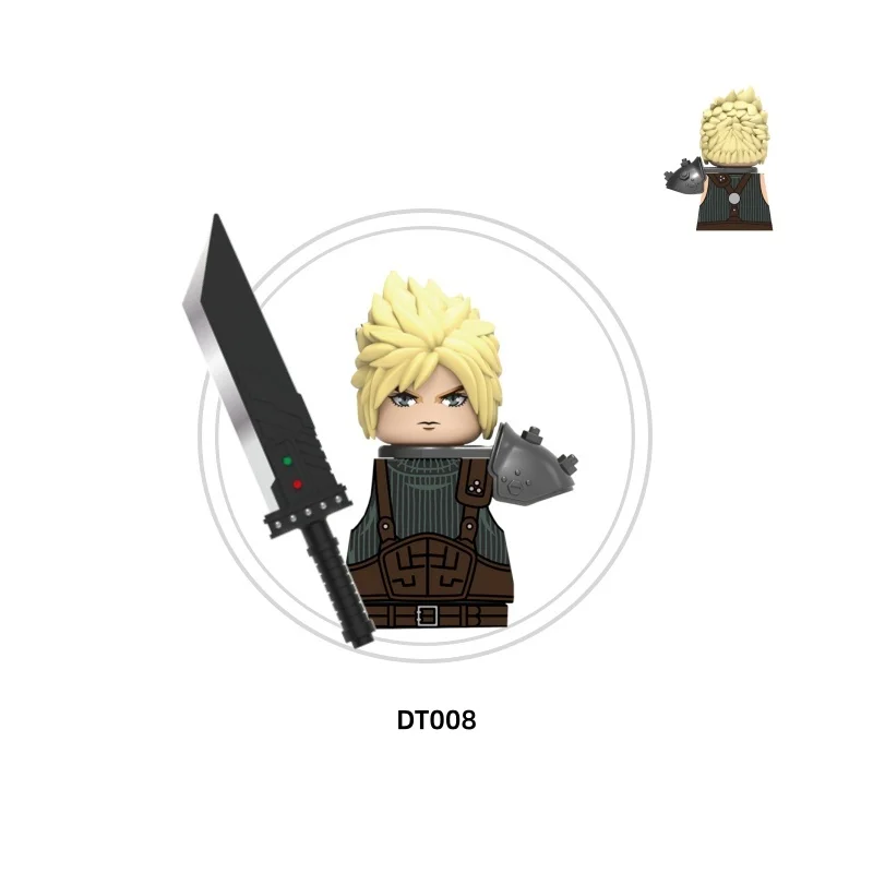 MOC – jeu de dessin animé FF, figurines d'action DT8903, blocs de construction créatifs, briques de scène, armes, accessoires de jeu, jouets cadeaux