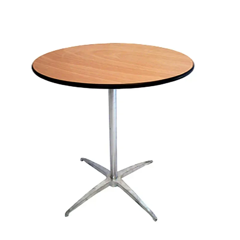 

#For Outdoor Party Bar Table Wood Round Cocktail Table