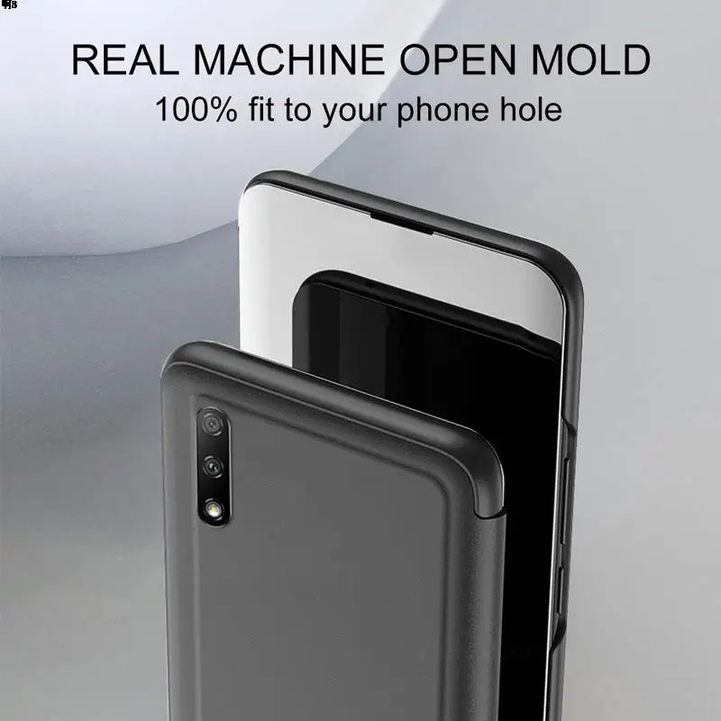 Luxury Mirror Flip Case For Honor 90 70 50 P40 Lite Magic 5 6 Lite Cover Honor 200 Pro X9A X7 X8 X9B 5G X90 X30 Book Stand Coque