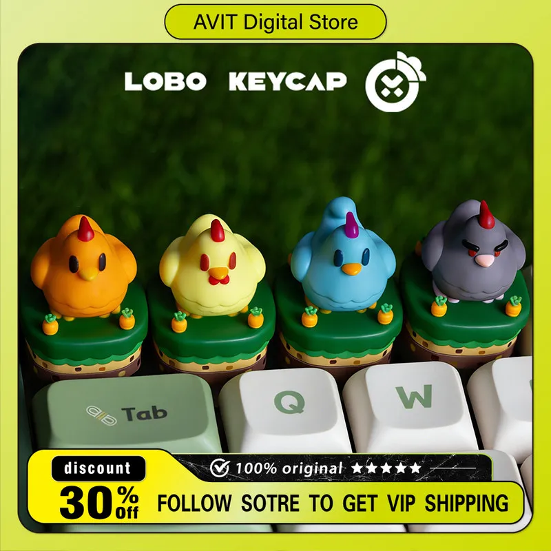 

Stardew Valley Chicken Keycap for DIY Backlit Keycaps for Pc Gaming Classic Key Cap Suit Suit Anime ESC Anime Personalized Gifts