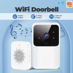 Tuya Video Doorbell Wireless HD Camera PIR Motion Detection IR Alarm Security Door Bell WiFi Intercom for Home Apartment