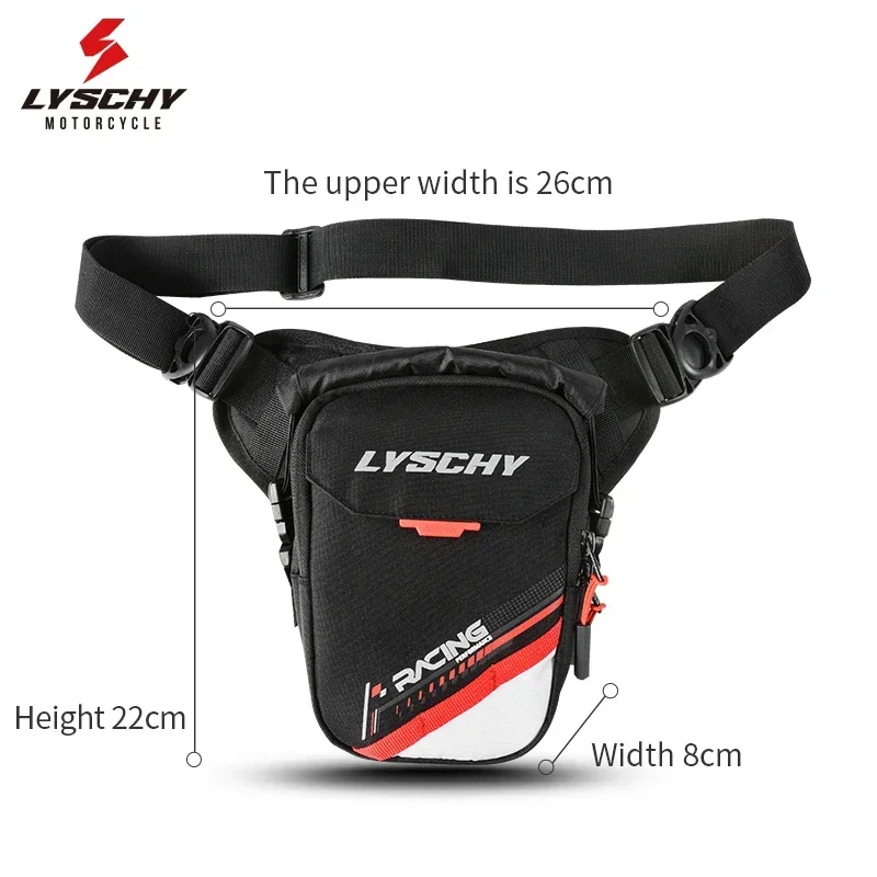 LYSCHY Motorcycle Riding Leg Bag Motocross Night Reflective Bag Motociclista 300D Oxford Waterproof Storage Bag