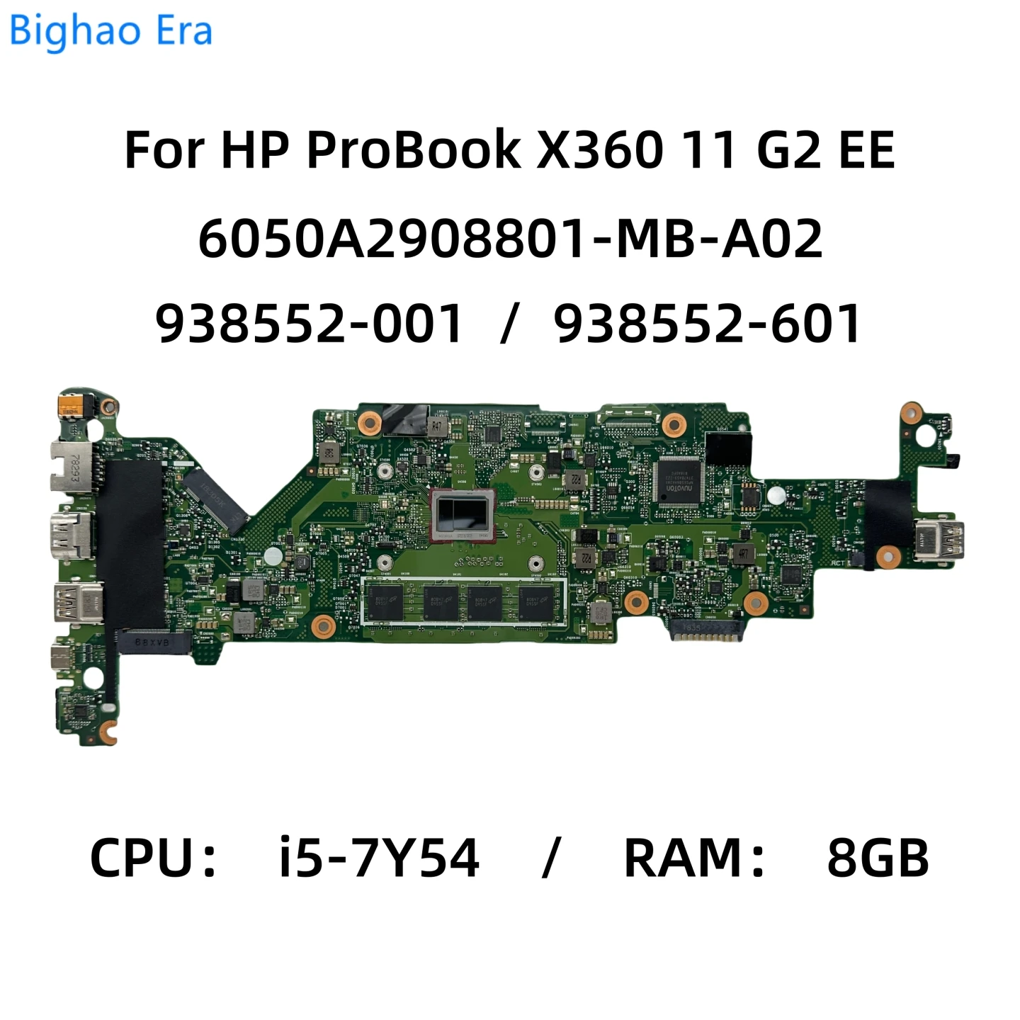 placa mae portatil para hp probook 11 g2 ee i57y54 cpu 8gb de ram 6050a2908801 mb a02 938552001 938552601 01