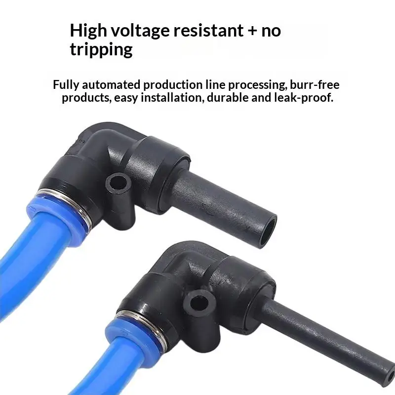 

2/10Pcs PLJ 4/6/8/10mm Pneumatic Quick-insert Reducing Diameter PLJ8-6/6-6mm Rod Pneumatic Joint Bend-through Rod Connector