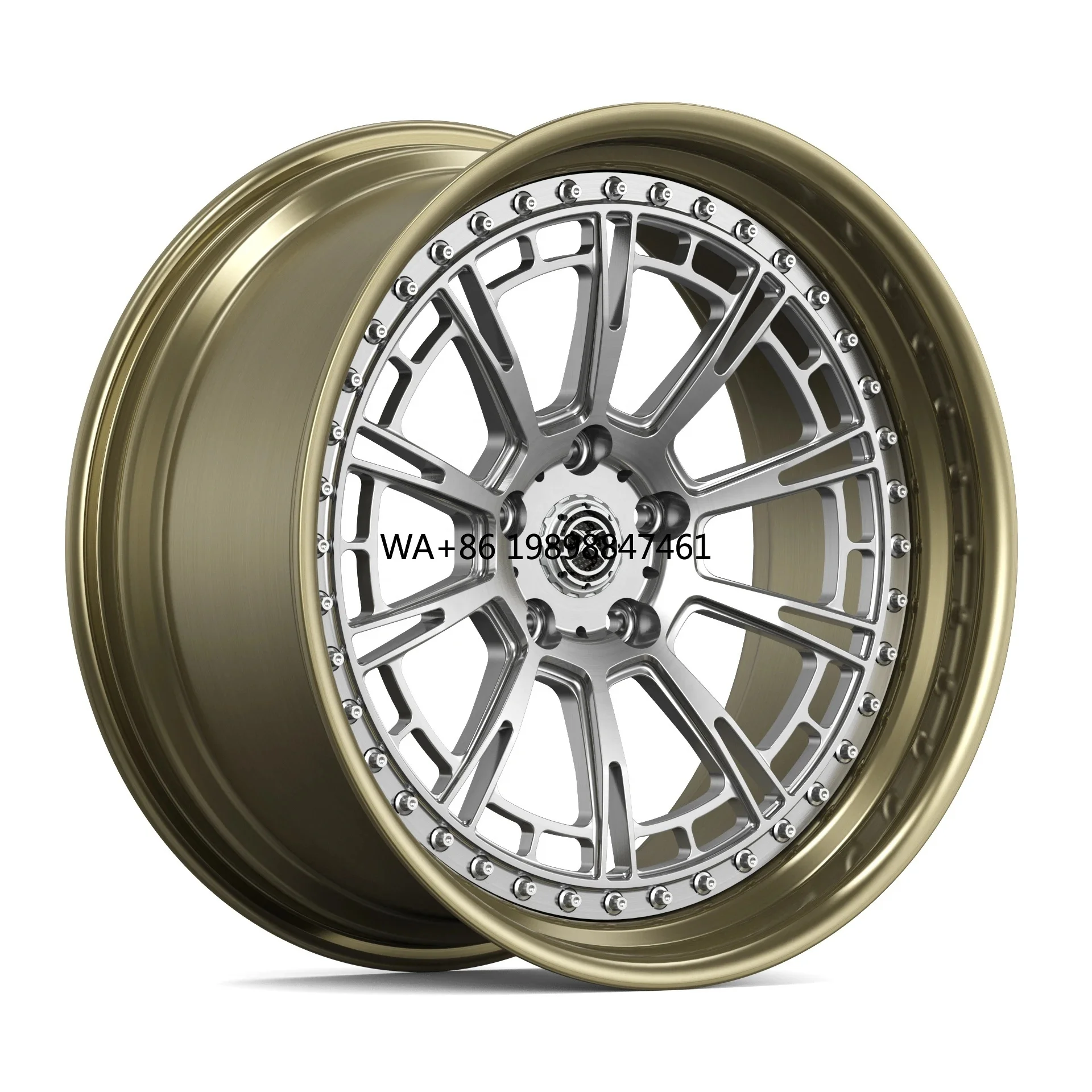 

for Custom Forged Racing Car Wheels 2-Piece Black 40mm Offset 98mm PCD Luxury high-end customization