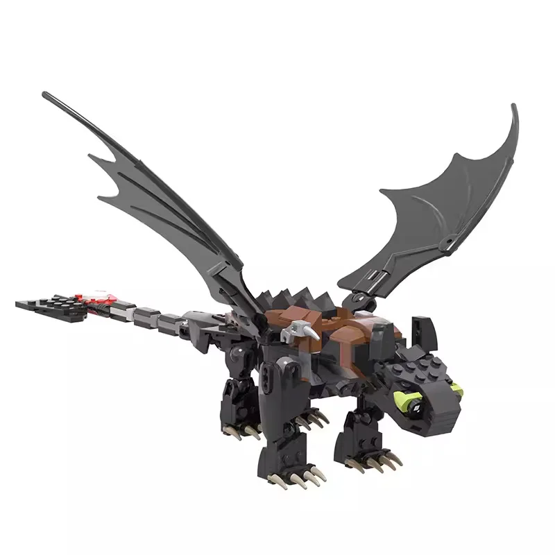 New in Movie Train Dragon Figure Bricks Construction Toys For Boy Toothless Night Furied Dragon Building Blocks For Kids Toys