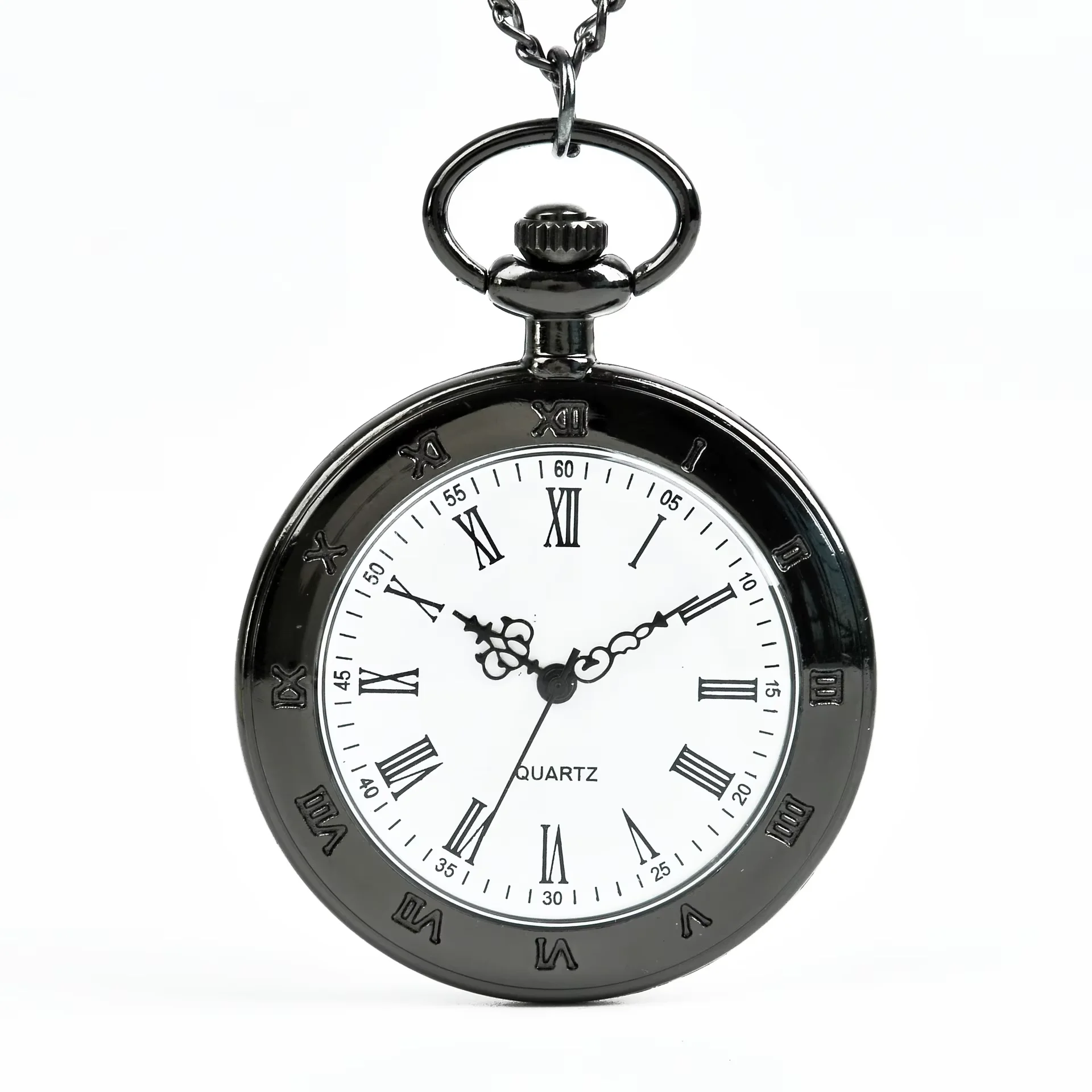 8847Large retro Roman scale pocket watch Single shell Roman pocket watch Single-sided Roman pocket watch