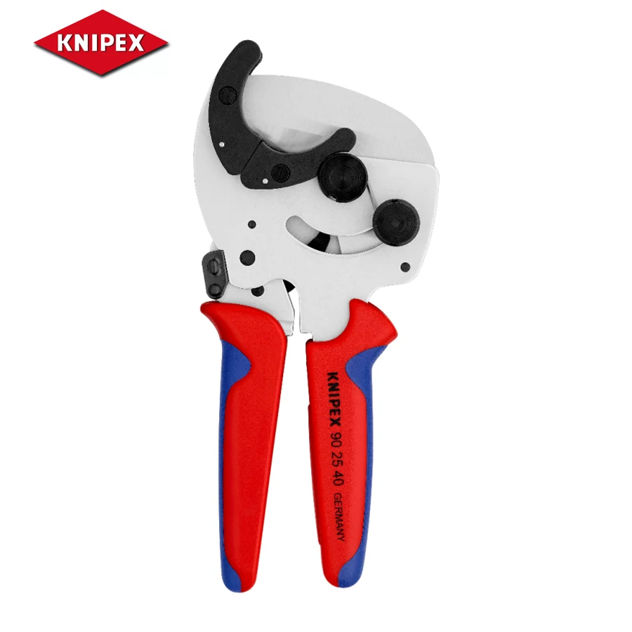 KNIPEX Pipe Cutter for Composite and Plastic Pipes with Multi-component Grips 90 25 40