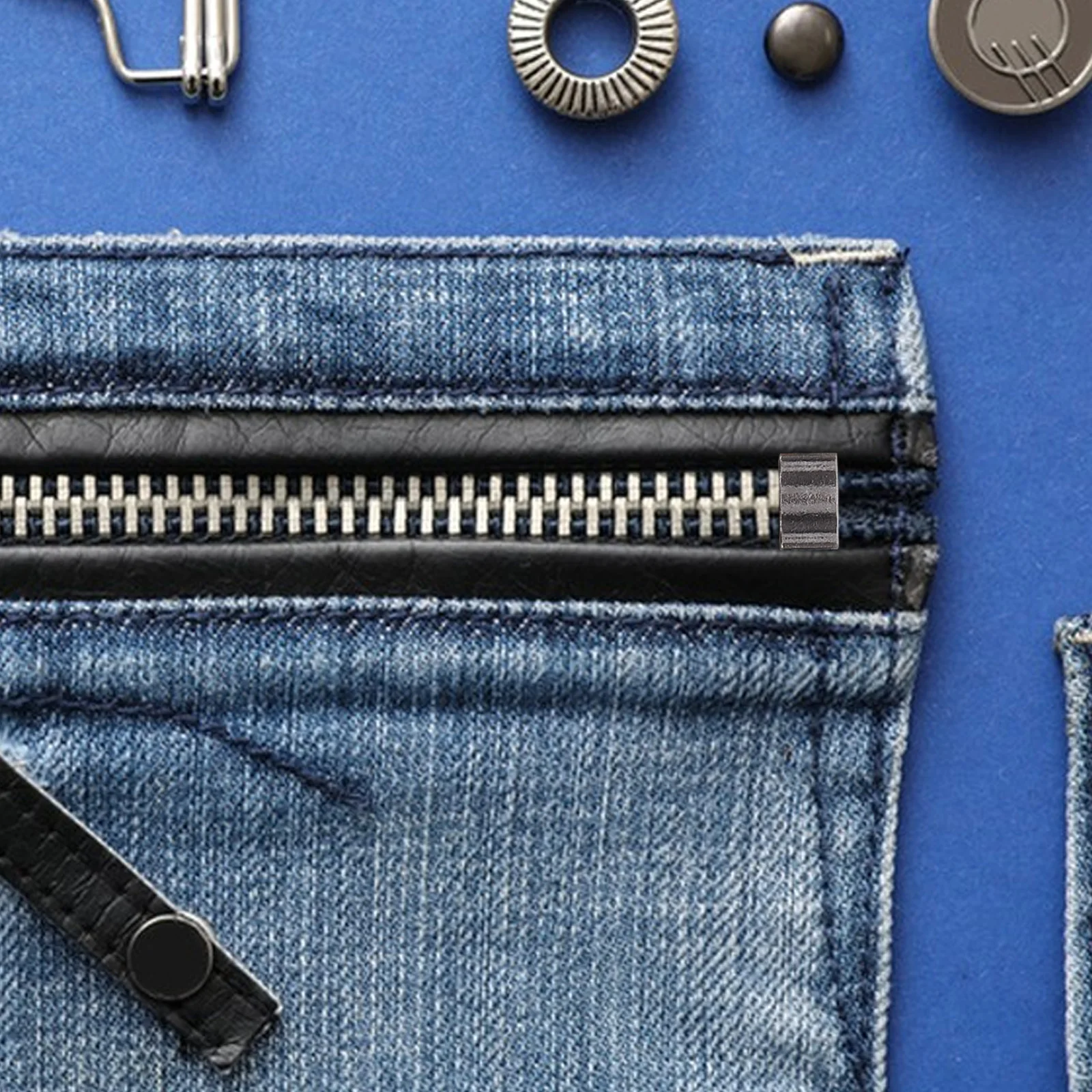 

1 Set Diy Kit Metal Insertion Pins Stopper Accessories Replaceable Heads For Jackets Coats Bags Repair Set Zipper Repair Parts