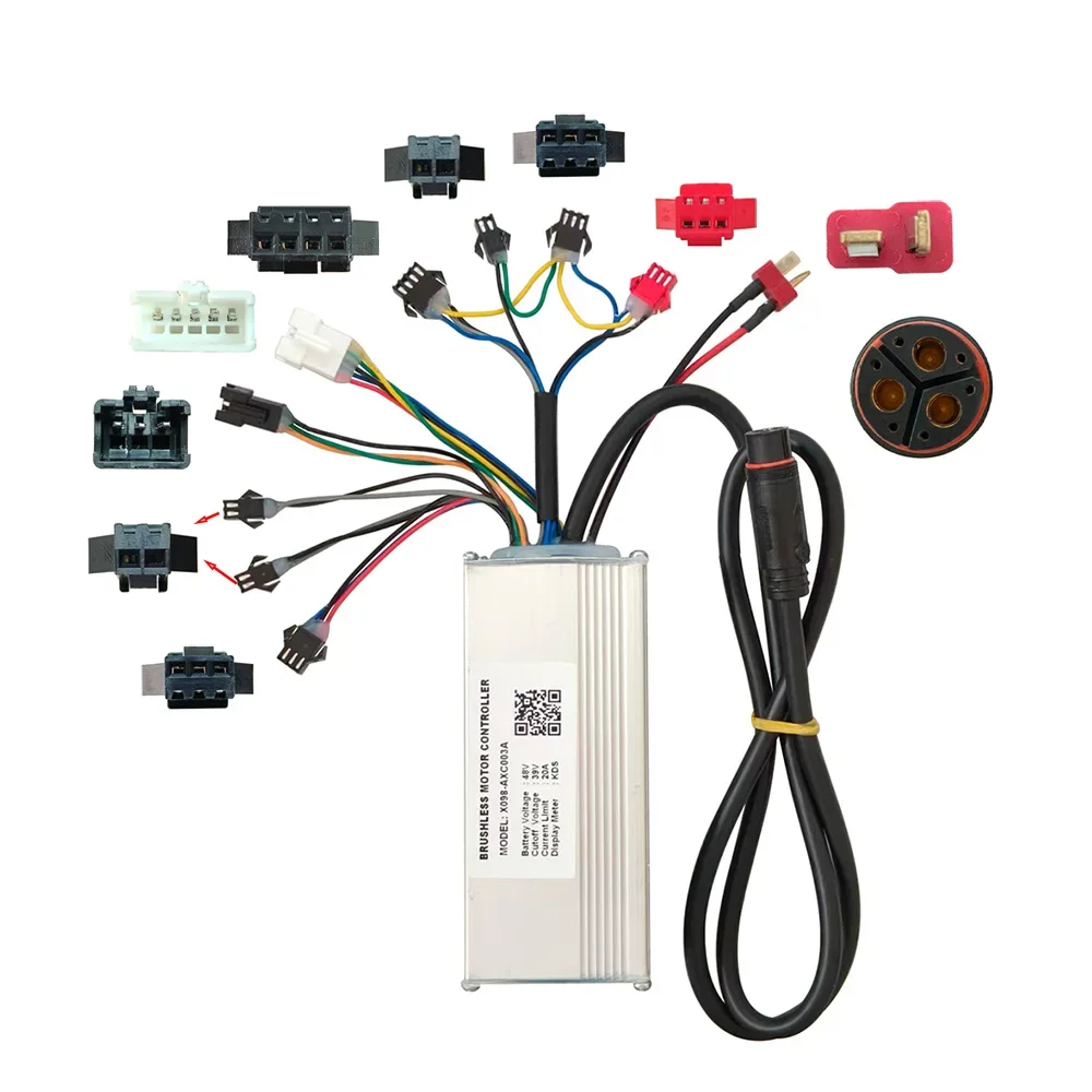 AliExpress NONE Nulkomma Ebike Brushless Motor Controller X098-AXC003A 48V 20A for KDS Protocol for Electric Scooters MTB Fat Bikes Accessories