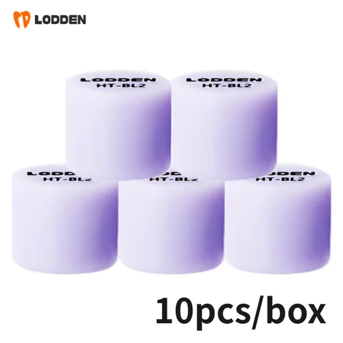 10 piezas de lingotes de prensa Lodden, prensa de cerámica de vidrio Dental, lingotes de disilicato de litio, materiales de laboratorio Dental