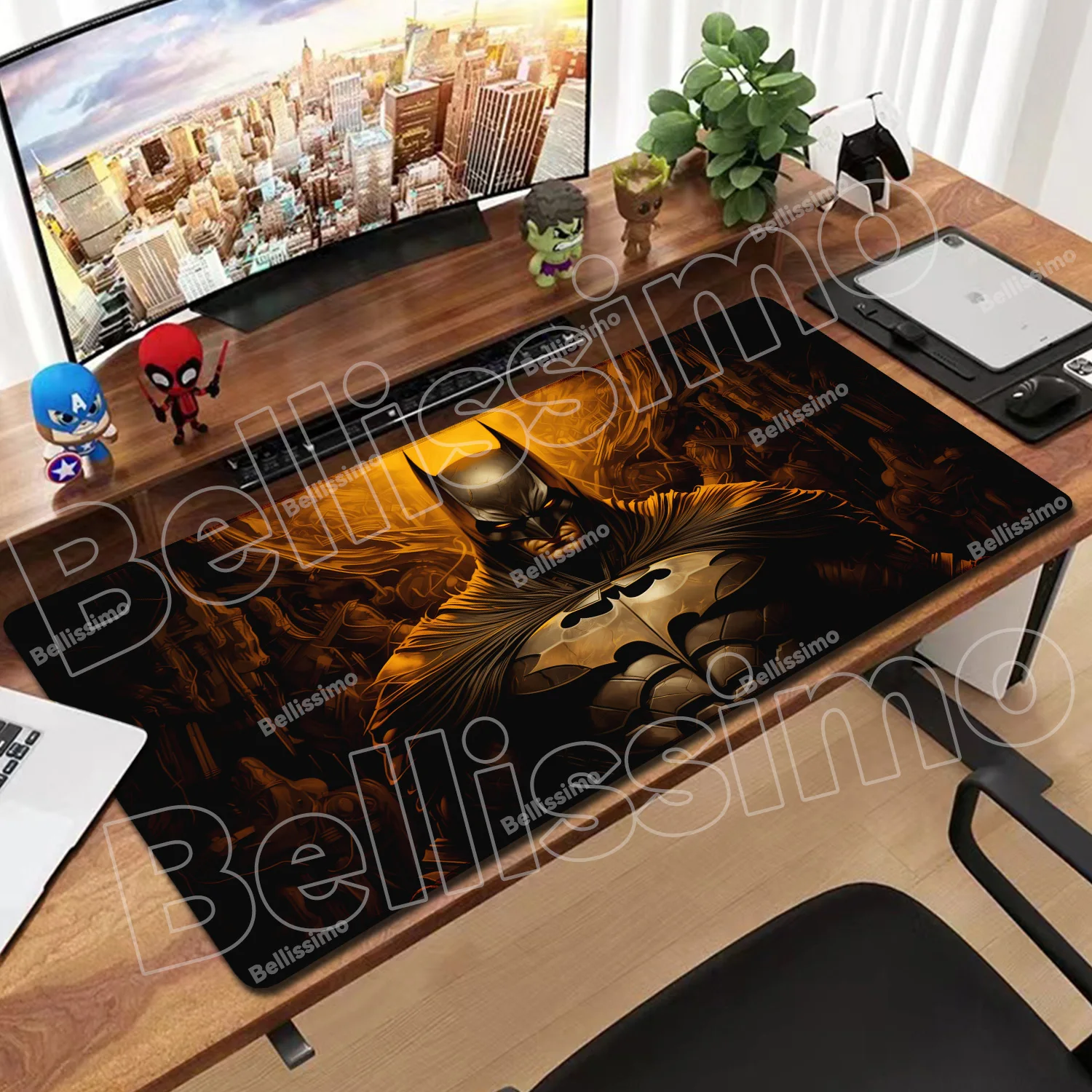 

Anime Mouse Pad B-BatmanS Laptop PC Accessory Desk Mat Gaming Locking Edge Big Computer Gamer Large Rubber Anime Art Mousepad
