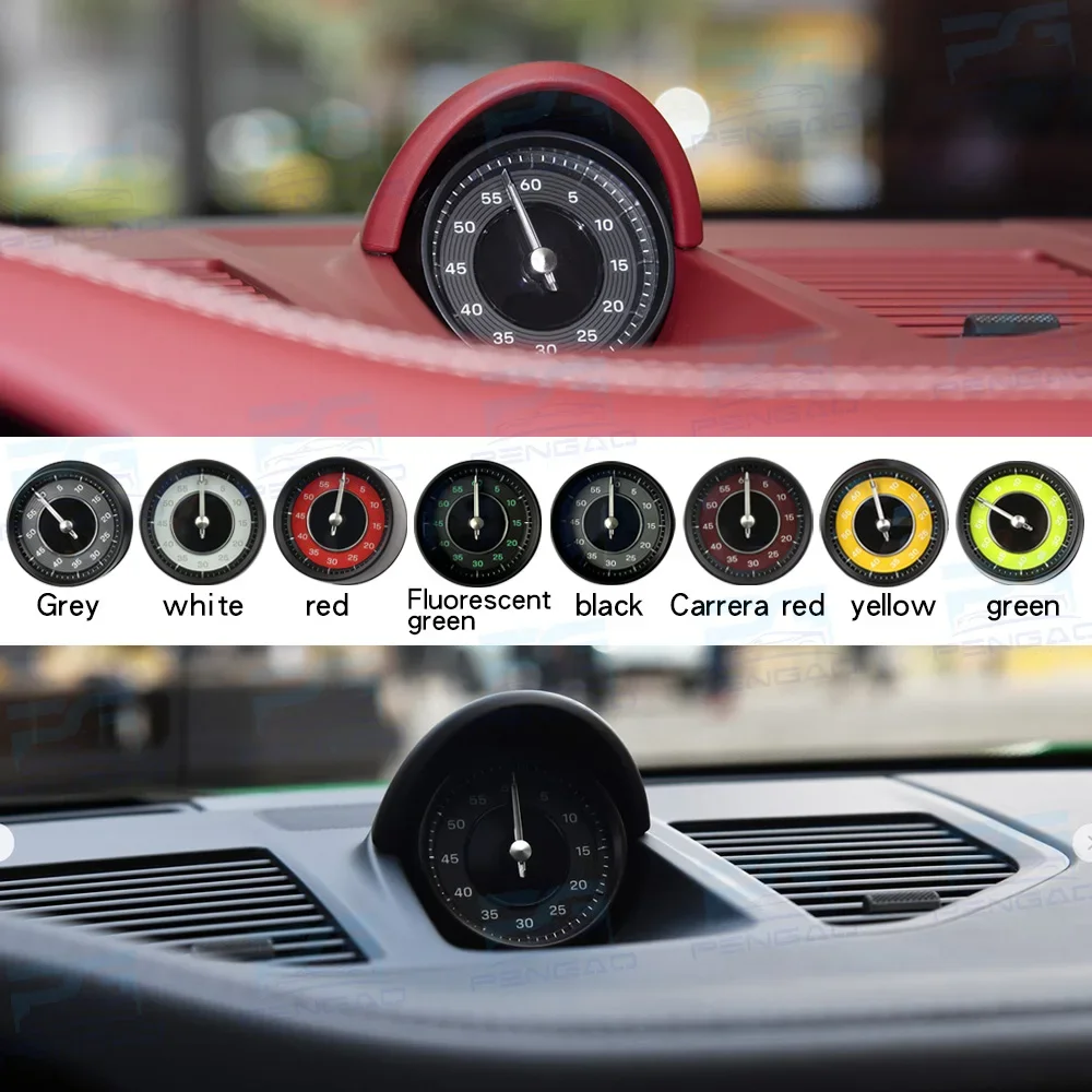 For Porsche 911 992 2019-2024 stopwatch cover clock Classic Sports Racing Stopwatch watch Interior car accessories