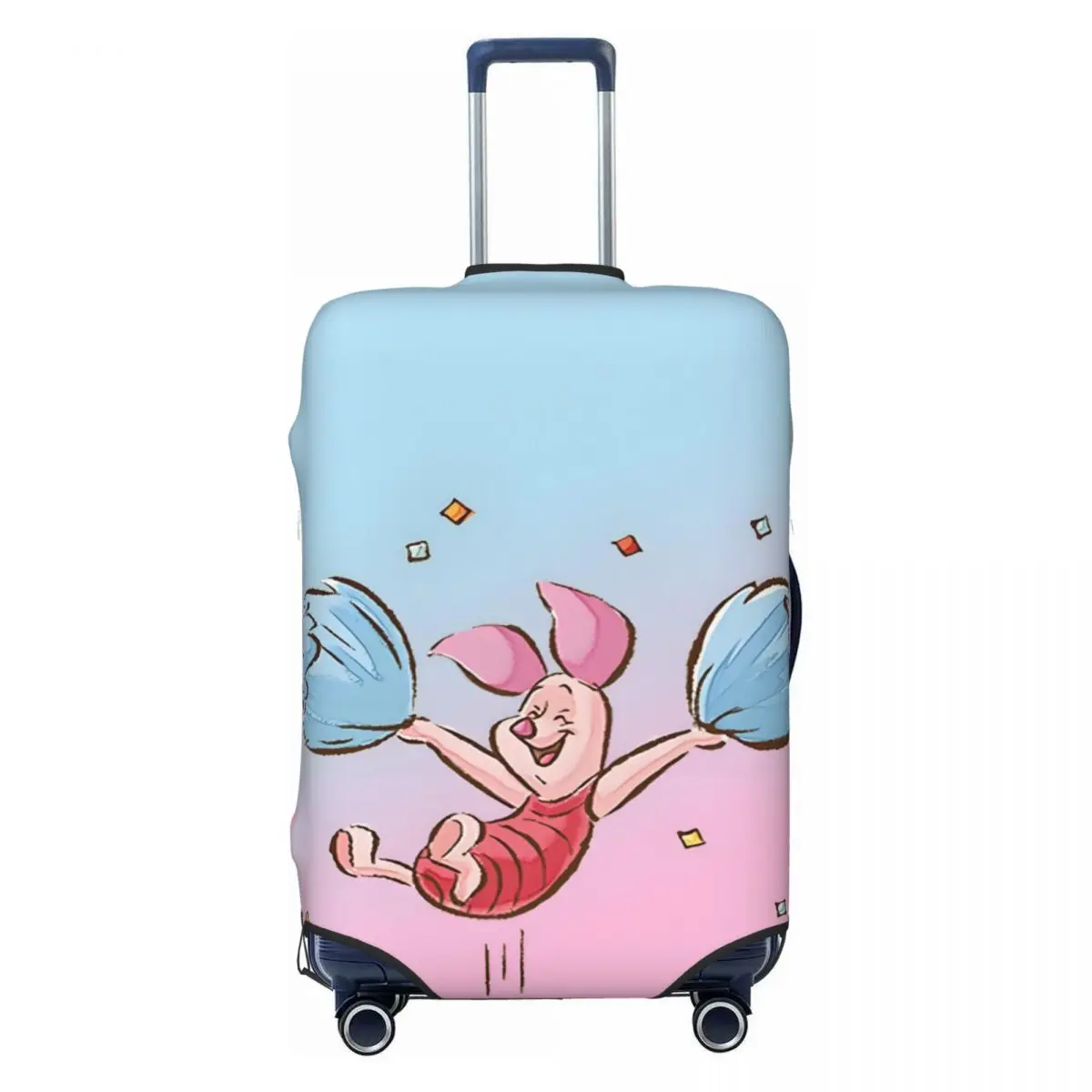 

Custom P-Piglets Anime Big Movie Travel Luggage Cover Washable Suitcase Cover Protector Fit 18-32 Inch