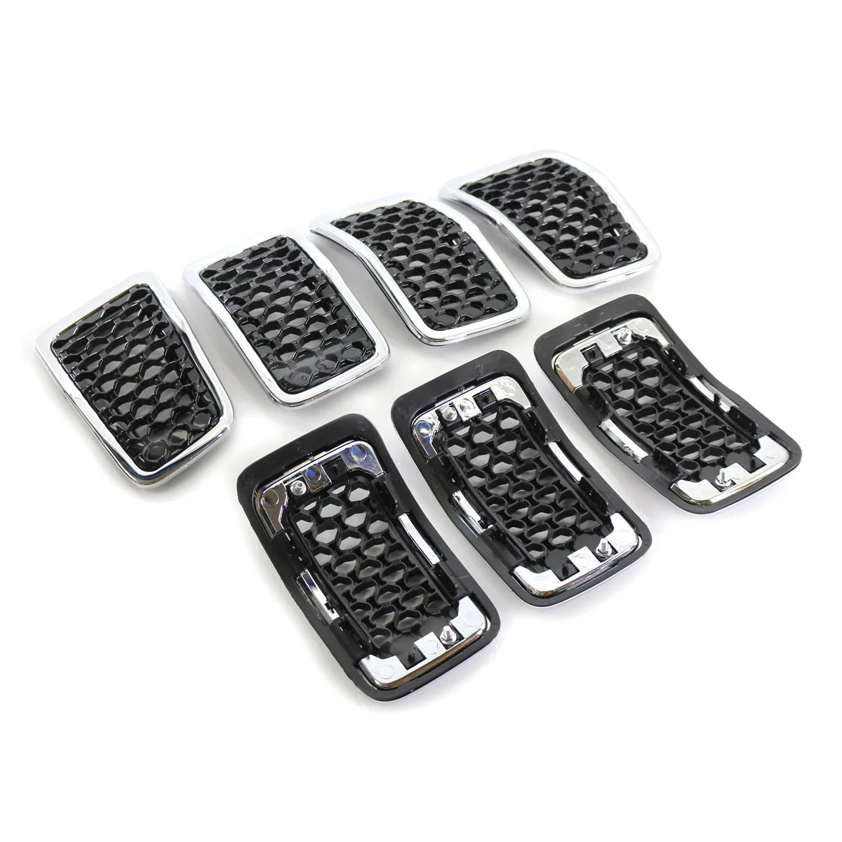 

Applicable To Jeep Cherokee Free Light 19-22 Years Electroplated Frame-mesh 6AZ88DX8AB